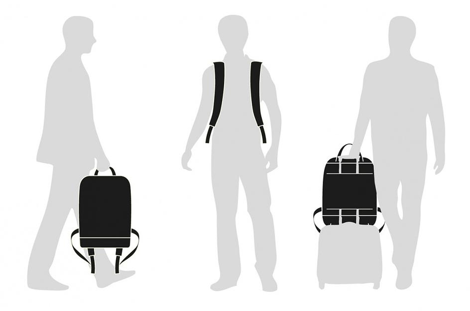 Рюкзак Moleskine CLASSIC (ET76UBKBK) 32x42x11см эко-кожа черный фото 8