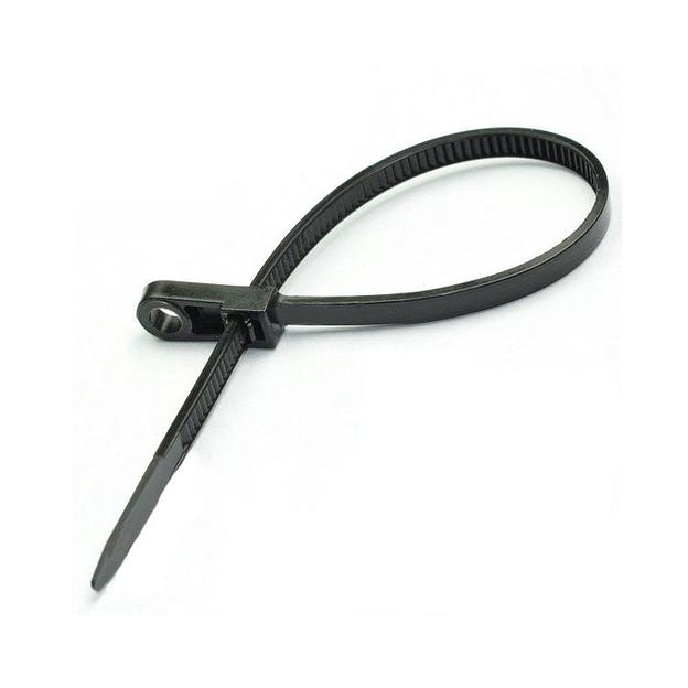 Хомут кабельный 4.3х200 нейл. под винт черн. (уп.100шт) Rexant 07-0205 фото 1