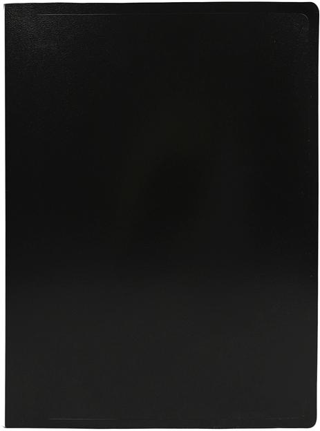 Папка метал.зажим Silwerhof Eco SE-04CBLK A4 пластик 0.5мм черный фото 1