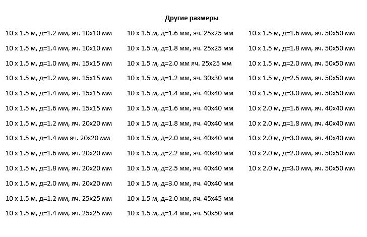 Сетка рабица 10 х 1,5 м, д=1.0 мм, яч. 10х10 мм фото 2