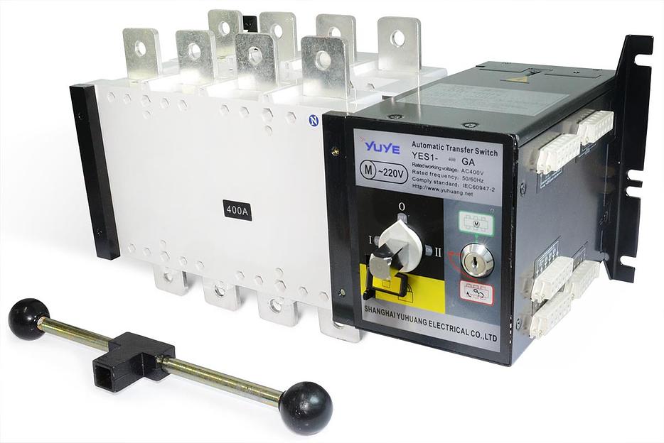 Рубильник реверсивный YES1-400GA/4P 400А YuYe фото 1