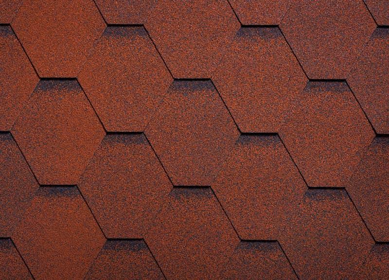 Гибкая черепица СБС «RUFLEX», цвет: красный крыжовник, коллекция Сота фото 1