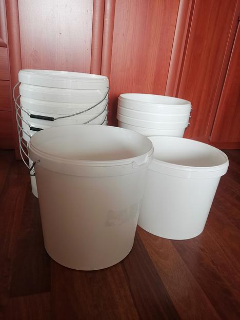 Ведро пластиковое ПП из под пищевой продукции (масло, жир, шоколад, творог, сметана и т.д) фото 1