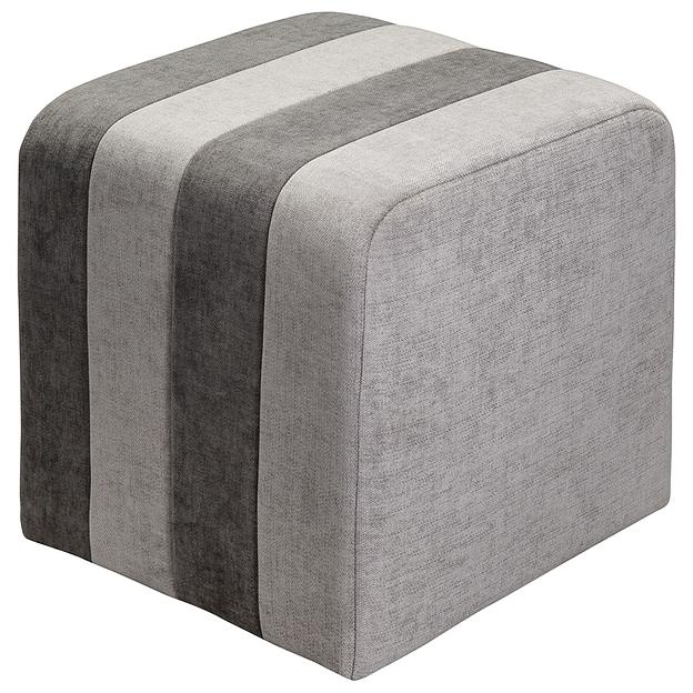 Пуф Idar, шенилл, серый фото 1
