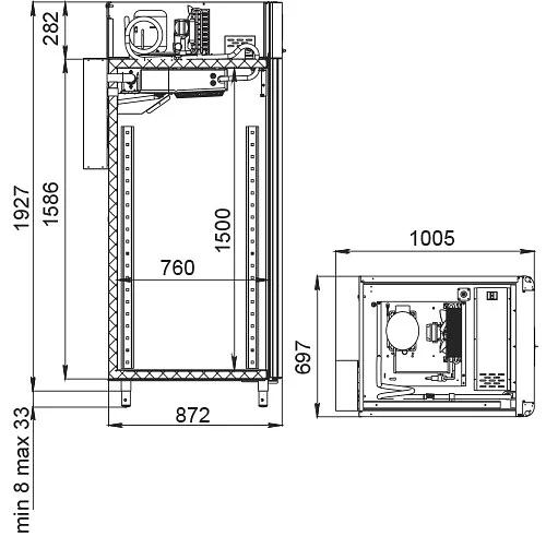 Шкаф холодильный для вызревания «Salami Inox» CS107 фото 3