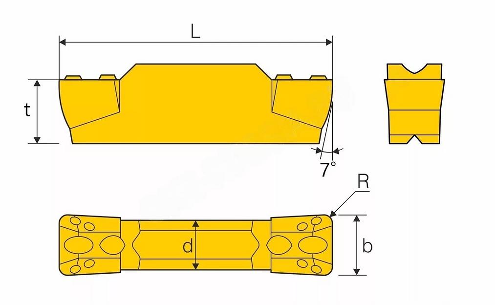 Пластина отрезная MGMN300-T OP1315 Oke, опт фото 2
