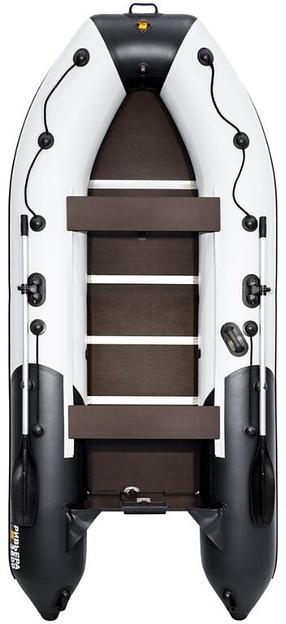 Лодка Ривьера 3600 СК Компакт, 3600*1600*460 мм., цвет: серый-черный фото 1