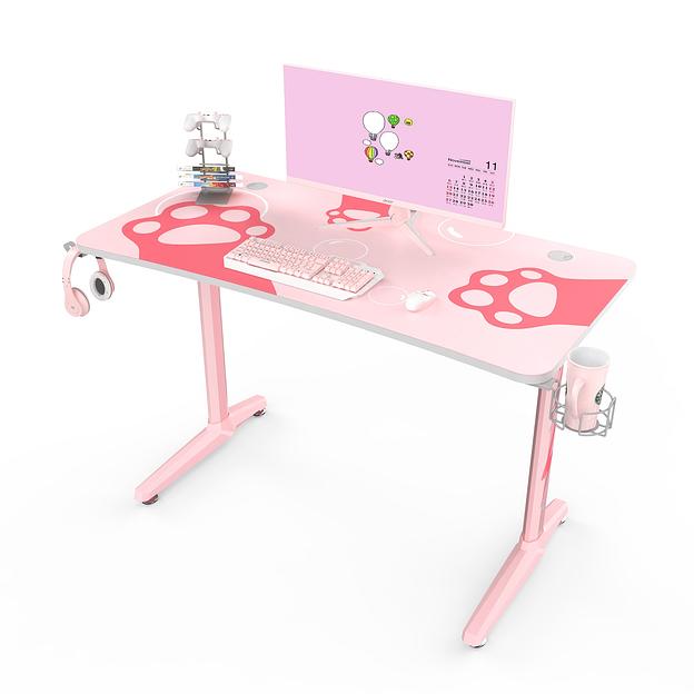 Стол для компьютера (для геймеров) EUREKA GIP 47, Pink фото 1