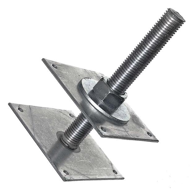 Анкер регулировочный по высоте 100Х100Х5.0 M30 H=200 опт фото 1