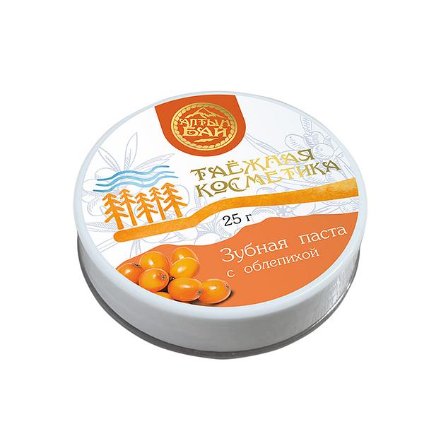Зубная паста с облепихой Алтын Бай 25 г «Таёжная косметика», опт фото 3