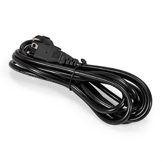 Exegate EX295578RUS Кабель питания ExeGate Power PC-3P (Евровилка угловая Schuko->C13, VDE-250V-3*1.5mm2, медь, черный, 10A, 3м) фото 1
