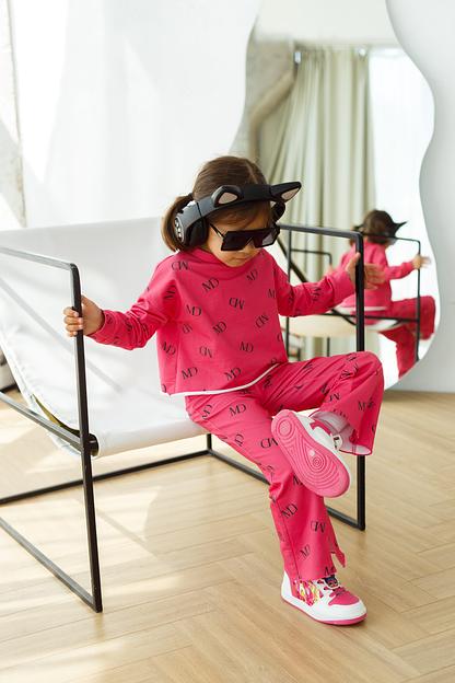 Свитшот MINI DI «Моника» MD на розовом, арт.810/60 ОПТ фото 1