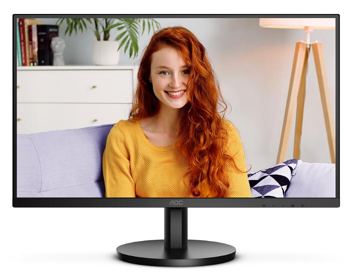 Монитор 27" AOC 27B3HMA2 1920х1080, WLED, 16:9, VA, 250cd, 3000:1, 20M:1, 4ms, 178/178, VGA, HDMI, 100Hz, Speakers, Tilt, Внутр, VESA, Black, 3y (27B3HMA2) фото 1