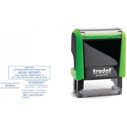 Штамп 4912DB, 47х18мм, самонаборный, 4 строки, русский, Trodat фото 1