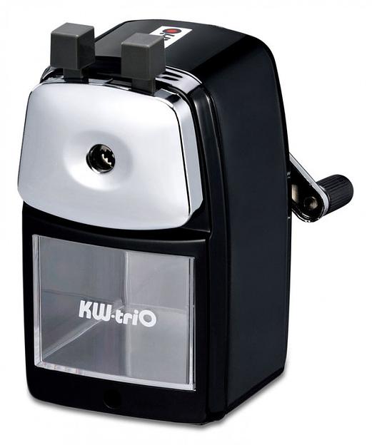Точилка для карандашей механическая Kw-Trio 30VA 30VA-BLK 1 отверстие металл черный фото 1