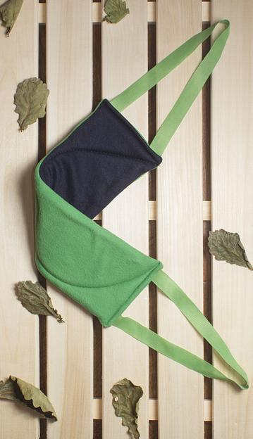 Мочалка тканевая «Два в одном» 40х12 см ОПТ фото 1