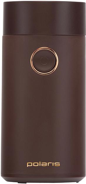 Кофемолка Polaris PCG 2014 200Вт сист.помол.:ротац.нож вместим.:50гр коричневый фото 1
