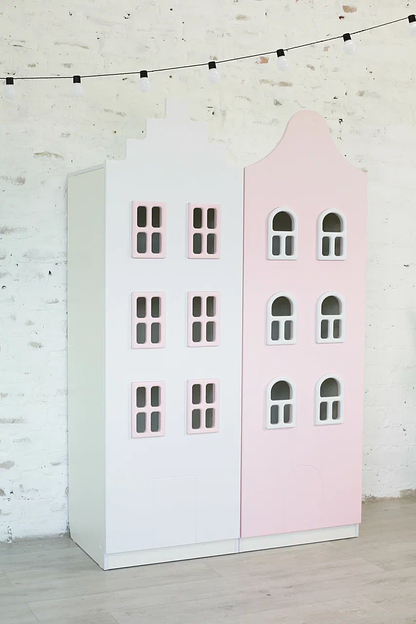 Шкаф детский однодверный «Голландский» розовый фото 6