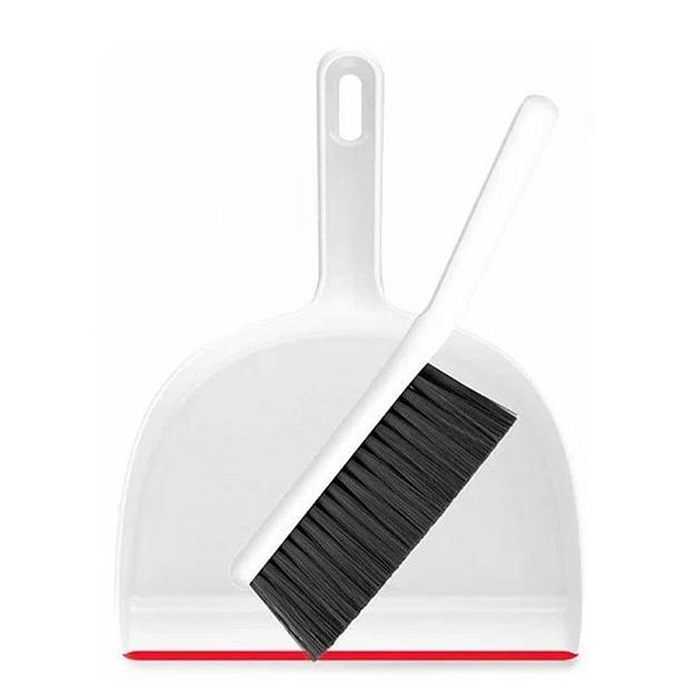 Набор для уборки Xiaomi YIJIE Mini Broom Dustpan Combination щётка с совком (белый) ОПТ фото 1