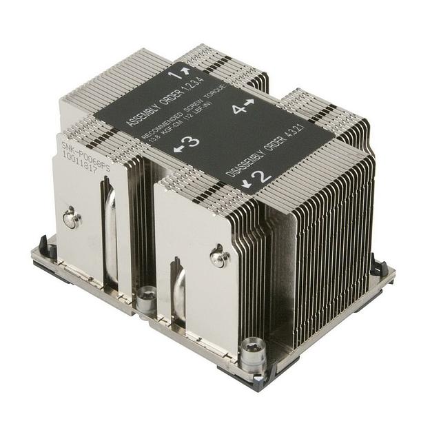 Пассивный кулер ALSEYE AS3647-P4HCAL2U-JYR81 3647 Narrow 2U, TDP 205W, 108*78*64mm {30} (672682) фото 1