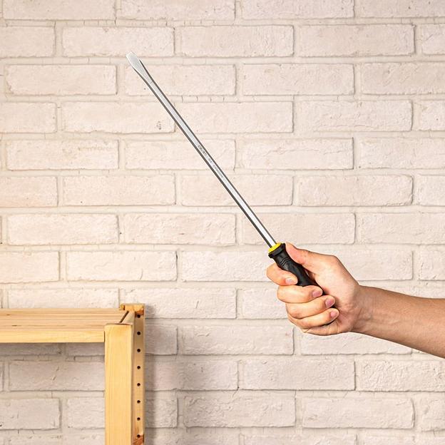 Шлицевая отвертка со сквозным хвостовиком (ударная) Deli DL6270121 SL9.5x300 фото 5