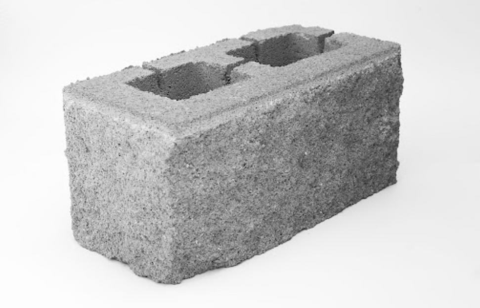 Сплитерный рваный блок Строй мастер 190×390 мм серый фото 1