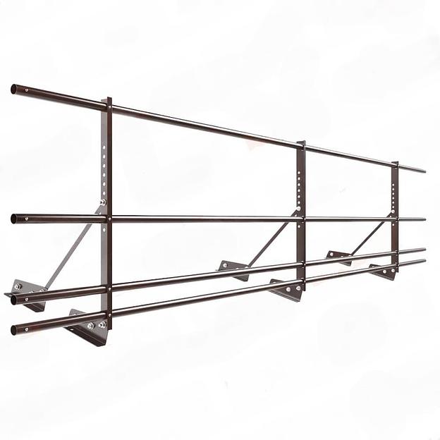 Ограждение декоративное NewLine H-60 см, 3 м, с двумя дополнительными трубами, для фальцевой кровли, коричневый шоколад RAL 8017 фото 1