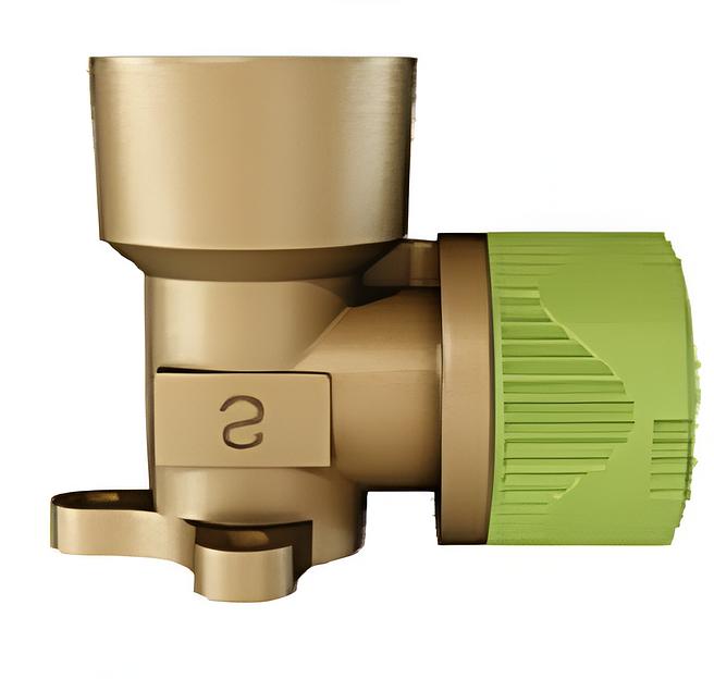 Уголок латунный с внутренней резьбой с двойным фланцем для крепления Push Fit фото 1