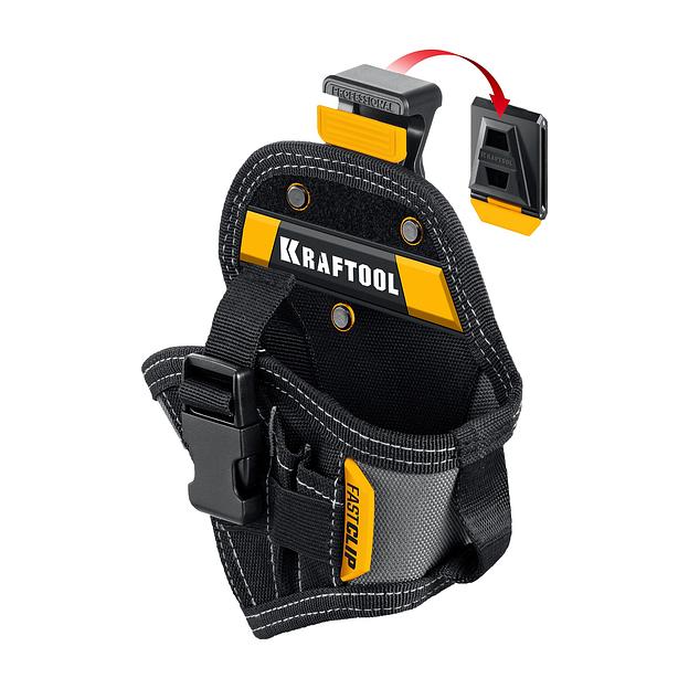 KRAFTOOL KH-5C кобура для шуруповерта с быстросъёмным креплением FastClip, компактная (38770) фото 1