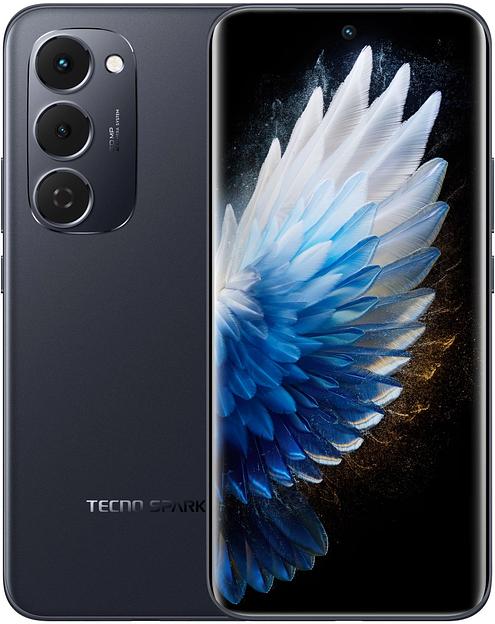 Смартфон Tecno Spark 40 Pro+ 256Gb 8Gb черный моноблок 3G 4G 2Sim 6.78" 1224x2720 Android 15 50Mpix 802.11 a/b/g/n/ac/ax NFC GPS GSM900/1800 Protect FM фото 1