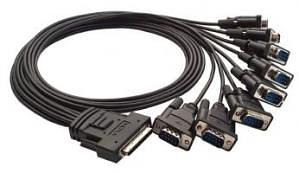 Разветвительный кабель для 8-портовых плат PCI Express, разъем DB9 "папа" фото 1