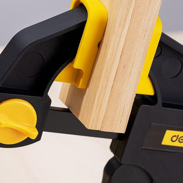 Струбцина пистолетная быстрозажимная Deli DL110112 300x70 мм фото 2