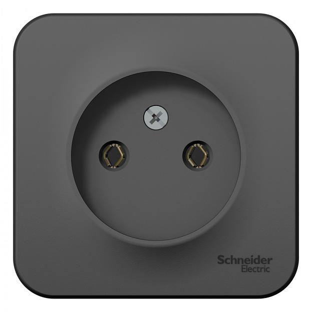 Systeme electric BLNRA000116 BLANCA О/У РОЗЕТКА без заземления без штор. ИЗОЛ.ПЛ., 16А, 250В, АНТРАЦИТ фото 1