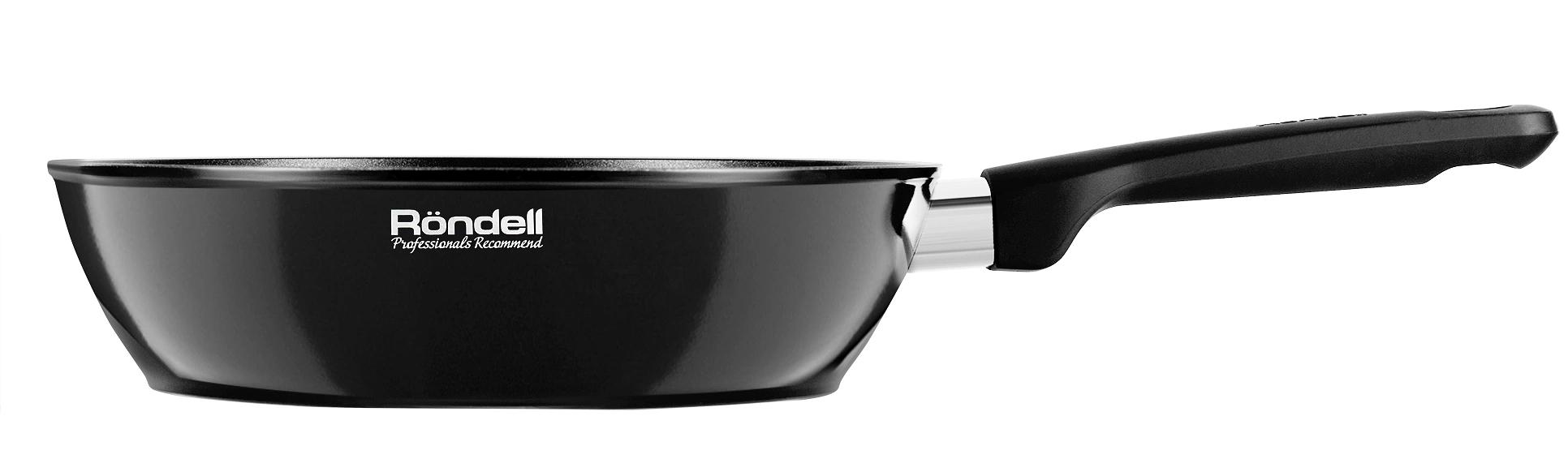 Сковорода Rondell Midnight RDA-1238 круглая 26см покрытие: Xylan Plus ручка несъемная (без крышки) черный фото 4