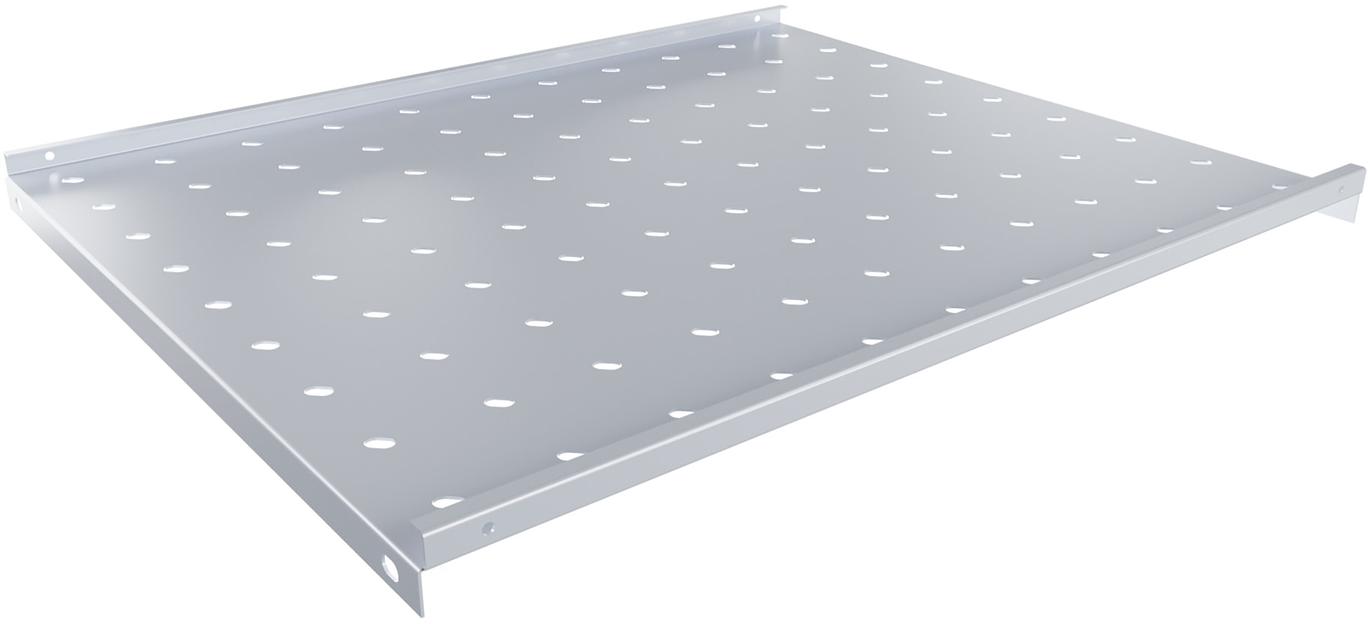 Полка стационарная NTSS NTSS-FSW-600 1U нагр.:20кг. 19" 600мм серый (упак.:1шт) фото 2