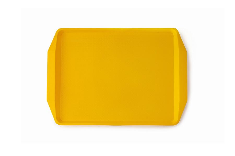 Поднос 42*30 см. желтый поверхность классик (108) MG /1/10/ фото 1