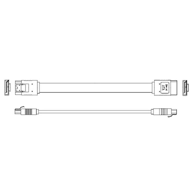 Кабель Advantech 1700018971 M Cable SATA 7P/SATA 7P 15CM 180/180 W/ фото 1