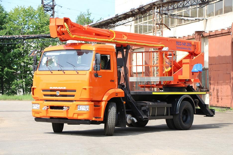 Аренда автовышки ПСС-131.22Э на шасси КАМАЗ-43253, 22 м Московская область фото 1