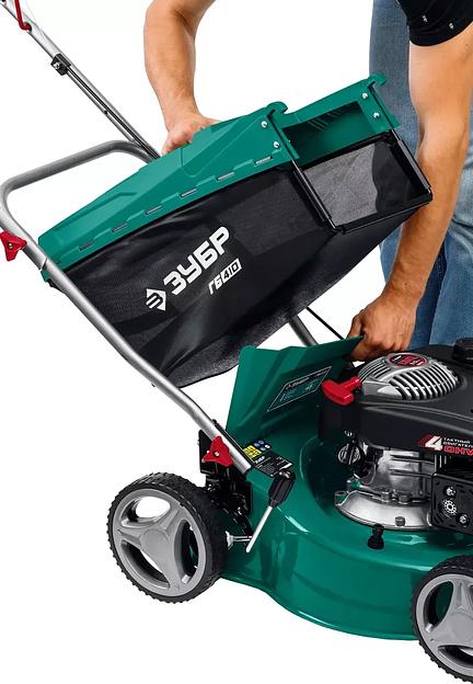 Газонокосилка бензиновая, ЗУБР 2.6 кВт, 3.5 л. с., 410 мм, серия «Мастер» (ГБ-410) фото 6