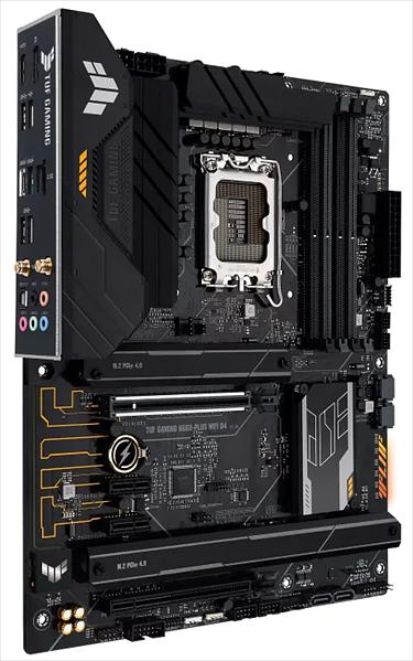 Материнская плата ASUS TUF GAMING B660-PLUS WIFI D4, LGA1700, B660, 4*DDR4, HDMI+DP, CrossFireX, SATA3 + RAID, Audio, Gb LAN, USB 3.2*8, USB 2.0*4, COM*1 header (w/o cable), ATX; 90MB1920-M0EAY0 (TUF GAMING B660-PLUS WIFI D4) фото 2