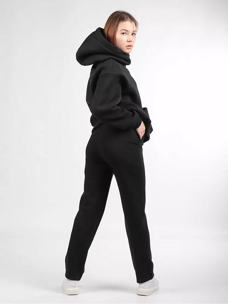 Брюки женские OKSMILE «Джерси» чёрные фото 3