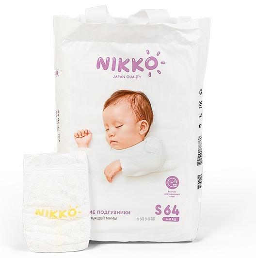 Подгузники «Nikko» S, 64 шт ОПТ  фото 1