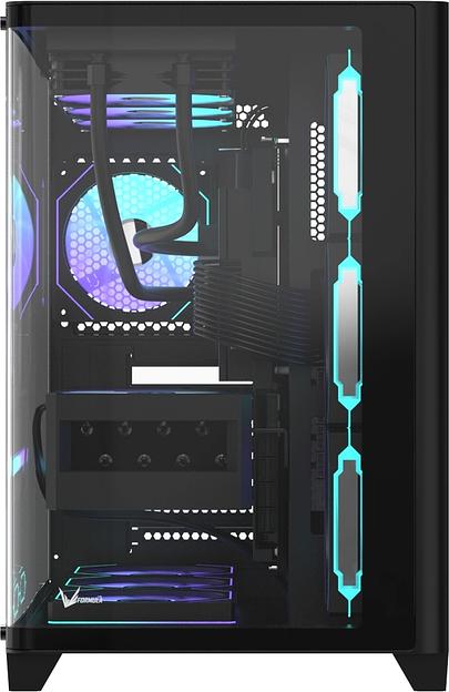 Корпус Formula Crystal U2 Floe черный без БП ATX 1xUSB2.0 1xUSB3.0 1xUSB3.1 audio bott PSU фото 3