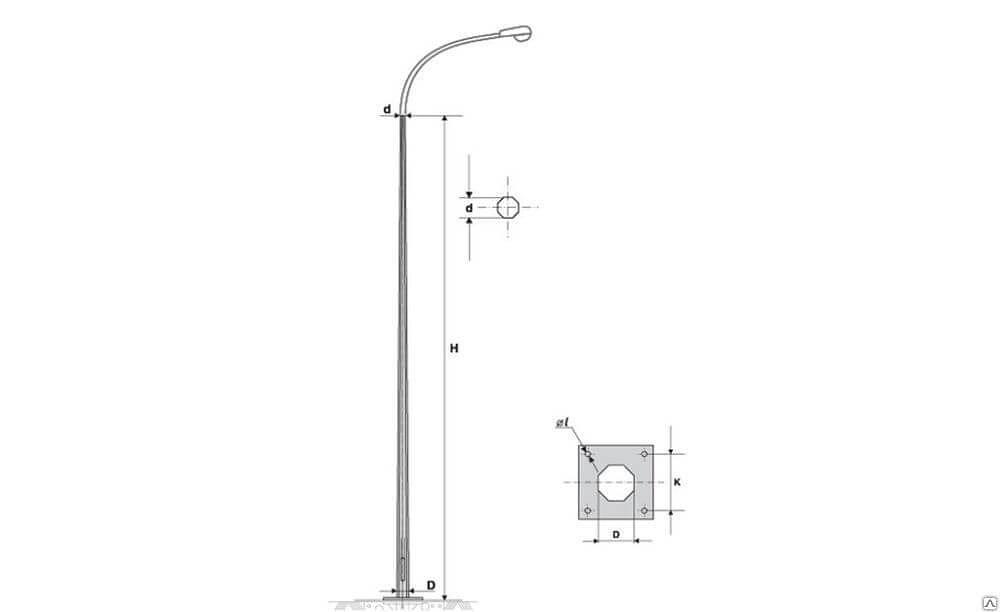 Опоры освещения фото 1