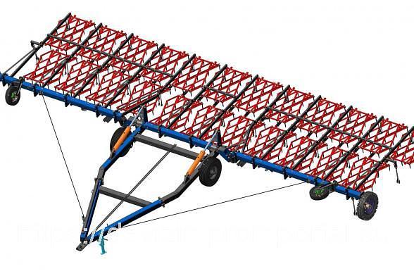 Сцепка бороновальная СШГ-12 двухследная фото 3