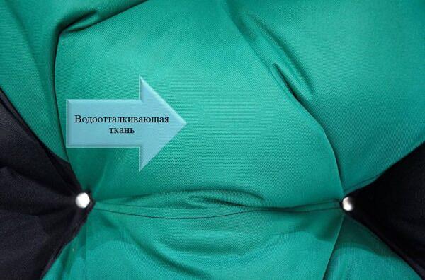 Подвесной диван «Комфорт» черный и изумрудный фото 7