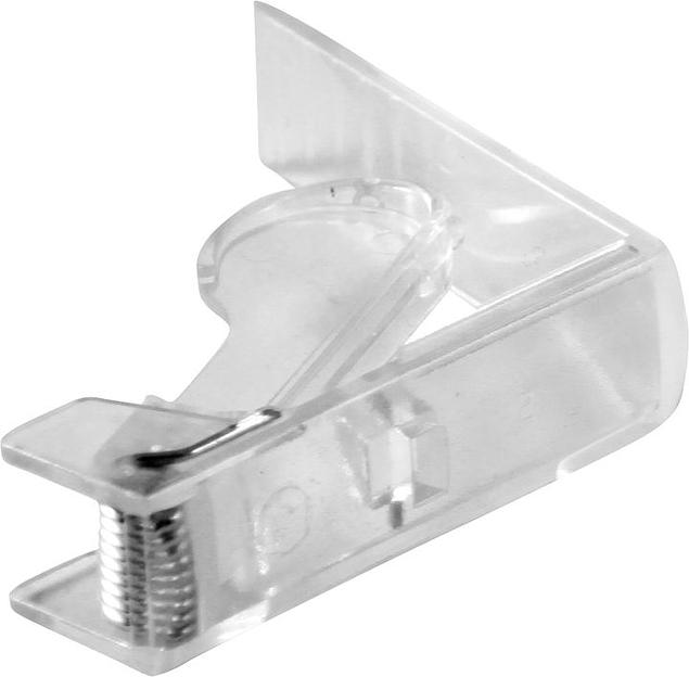 Зажим для скатерти  прозрачный /пружина /1/96/ фото 1