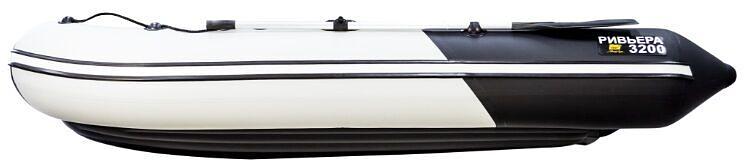 Лодка Ривьера Компакт 3200 НДНД, 3200*1500*420 мм., цвет: серый-черный фото 5