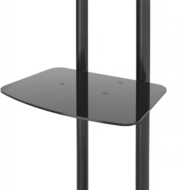 Стойка для телевизора Cactus CS-ST31, 37-75", напольный, мобильный, черный [cs-st31bk] фото 7