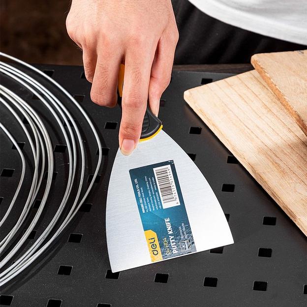 Отделочный инструмент Deli Шпатель Deli DL-HD4 210*100мм, нержавеющая сталь фото 4